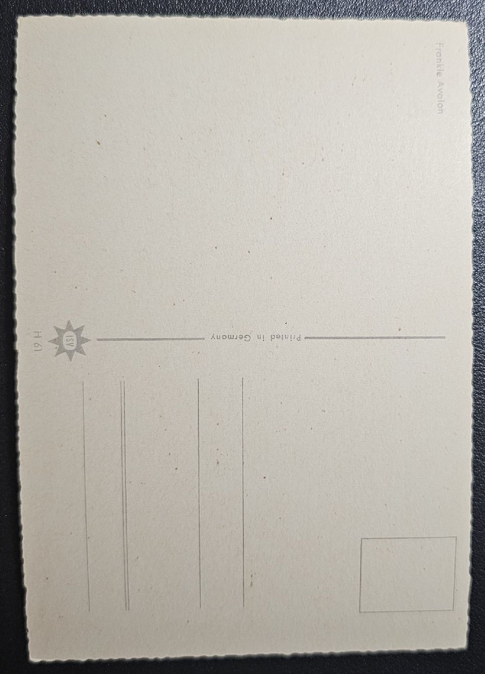 (image for) Frankie Avalon #0118b